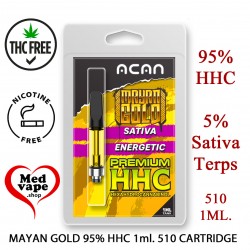 95% HHC MAYAN GOLD 1ml 510 CARTRIDGE - ACAN MEDVAPE